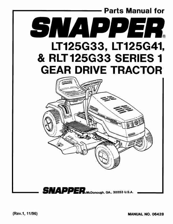 Snapper Lawn Mower LT125G33-page_pdf